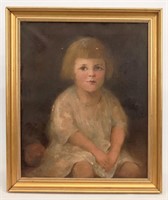 19th c. Portrait Of A Child