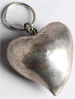 Silver Heart Keychain