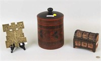 Group Russian Items, Icon, P/M Storage Jar