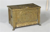 Brass Clad Kindling Box, P.T. Barnum Collection