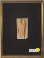 Early Bone Carving Of Saint & Christ Child