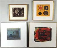 J.A. Savage, Four Works On Paper, Various Mediums