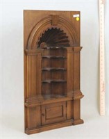 Miniature Chippendale Style Carved Wood Niche