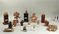 Group Pre-Columbian Style Pottery Figures