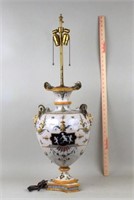 Large Majolica Pottery Urn Now As Lamp