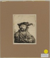 Rembrandt Harmensz Van Rijn, Self Portrait Etching