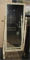 Vintage swivel floor mirror with stand. measures
