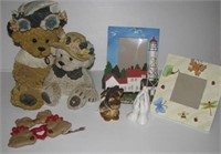 Large variety of bear figurines including Homco,