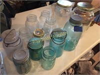 Blue Jars & Canning Jars