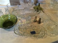 Misc. Glass Candle Holders, serving dishes, & more