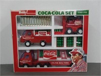 1970's Coca Cola Buddy L Steel Delivery Truck Set