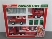 1970's Buddy L Coca Cola Steel Delivery Truck Set