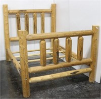 Rustic Pine Log Bed Frame -Full Size Bed
