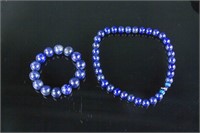 Chinese Lapis Necklace and Bracelet set