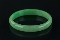 Chinese Apple Green Jadeite Bangle