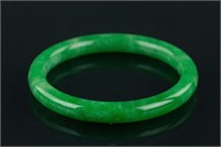 Chinese Imperial Green Jadeite Bangle