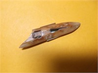 2 5/8" Open Socket Fossil Walrus Ivory Harpoon