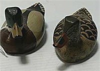 Miniature duck decoys