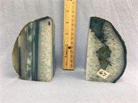 Choice on 4 (64-67): agate book ends         (g 22