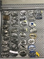 Large lot of consecutive Iditarod belt buckles fro
