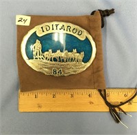 Silver Iditarod belt buckle number 509/1049 from 1