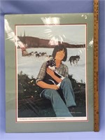 Double matted and shrink wrapped Iditarod poster b