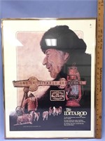 Signed Iditarod poster by Jon Van Zyle from 1982 -