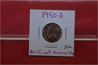 1950d unc Jefferson Nickel  key date