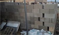 Concrete Blocks, Wall Around Trash Bins
