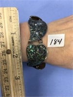 Sterling silver and abalone bracelet          (a 7