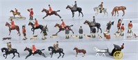 LOT OF BRITAINS FIGURES, ANIMALS, & CARRIAGE