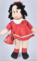 1950's LITTLE LULU CLOTH DOLL and PURSE