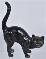 HUBLEY BLACK HALLOWEEN CAT CAST IRON DOORSTOP
