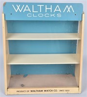 WALTHAM CLOCK COUNTER DISPLAY CASE, VINTAGE