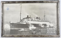 EUROPA NORTH GERMAN LLOYD SHIP SIGN