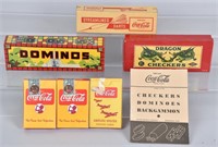 COCA COLA GAME PREMIUMS, CARDS, DARTS, and MORE