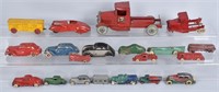 LARGE LOT OF 1930'S AUTOMOTIVE TOYS and PARTS