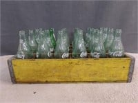1960's Coca Cola Wood Crate w/ 1960's Coke Bottles