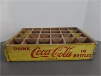 1967 Coca Cola Wooden 24 Bottle Crate - Case