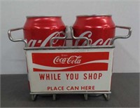 c.1960's Coca Cola Shopping Cart Can Holder