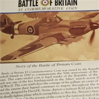 Battle of Britain Five Dollar Commemorative Coin