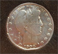 1908 Barber Half Dollar