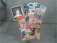 9 comic books--10, 12, 15, 20, and 25 cents,