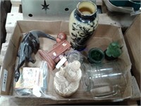 Oriental items--Incense, statue, vase, etc