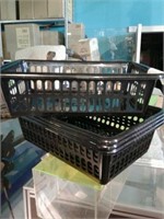3- 15x11" black plastic baskets