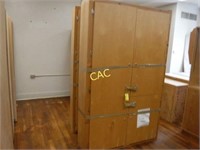 2pc 4door Storage Wood Cabinet