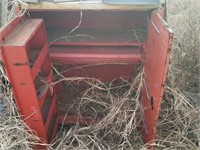 Red Metal Tool Cabinet