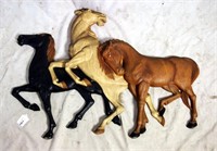 Burwood 1973 Mid Century Horses Wall Plaque Art