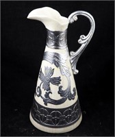 Vintage Middle Art Style Tall Pitcher 14"