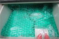 Lot of glassware in drawers